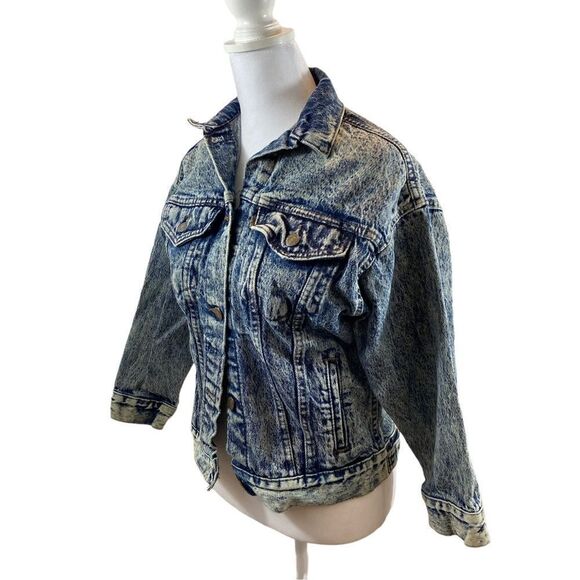 Vintage 80’s Levi’s Acid Wash Trucker Denim Jean Jacket Size Small‎ - Picture 1 of 12